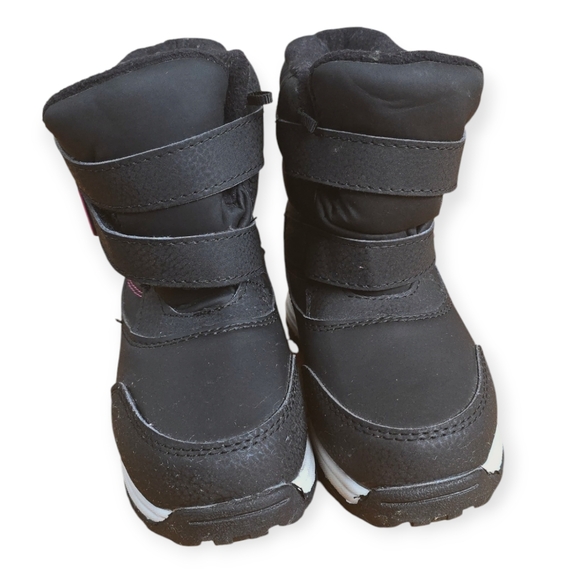 Wonder nation Kids' Black and Pink Snow Boots - Picture 4 of 5